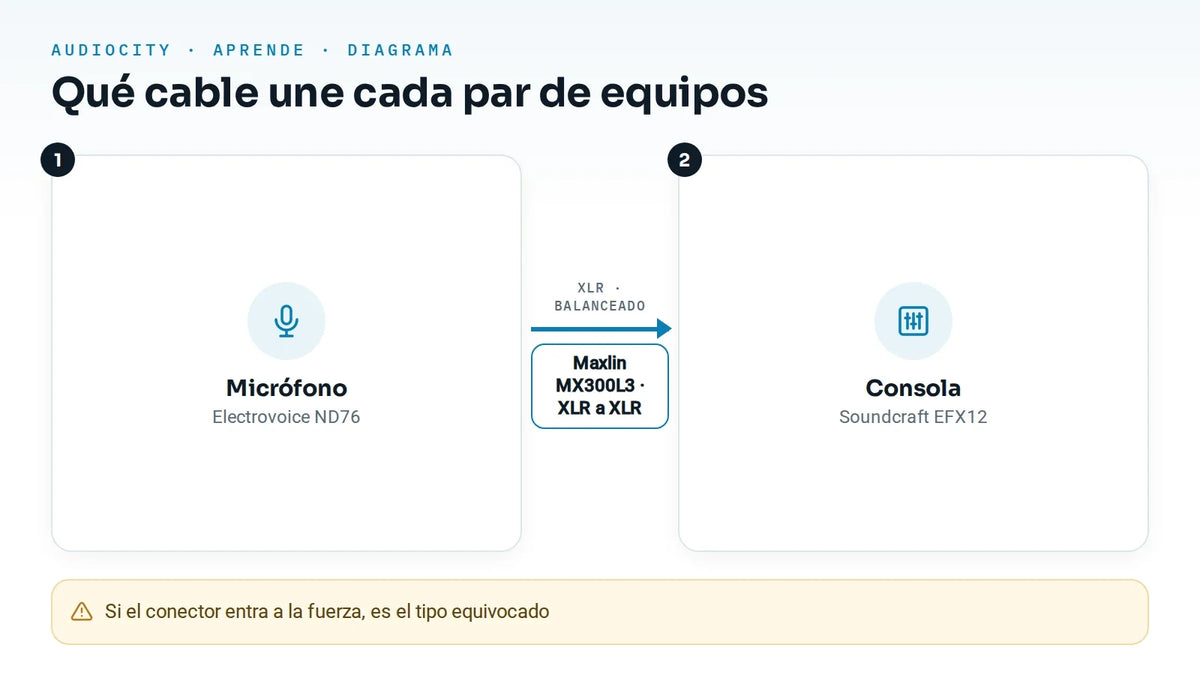 ¿Qué cable necesito? XLR, TRS, TS, RCA y Speakon explicados