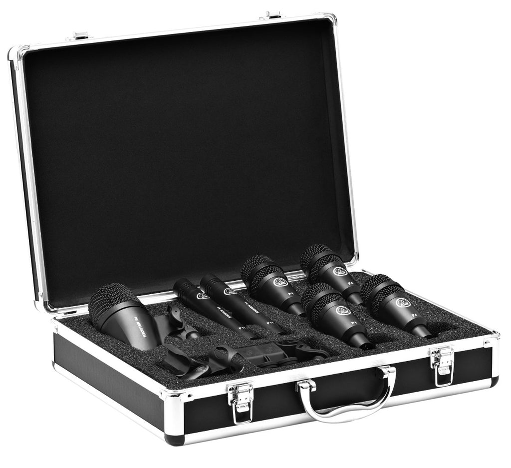 Set de micrófonos para batería AKG Drum Set Session I con estuche de aluminio