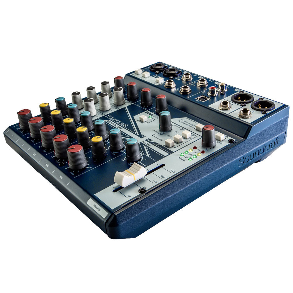 Consola análoga Soundcraft Notepad-8FX de 8 canales con USB y efectos