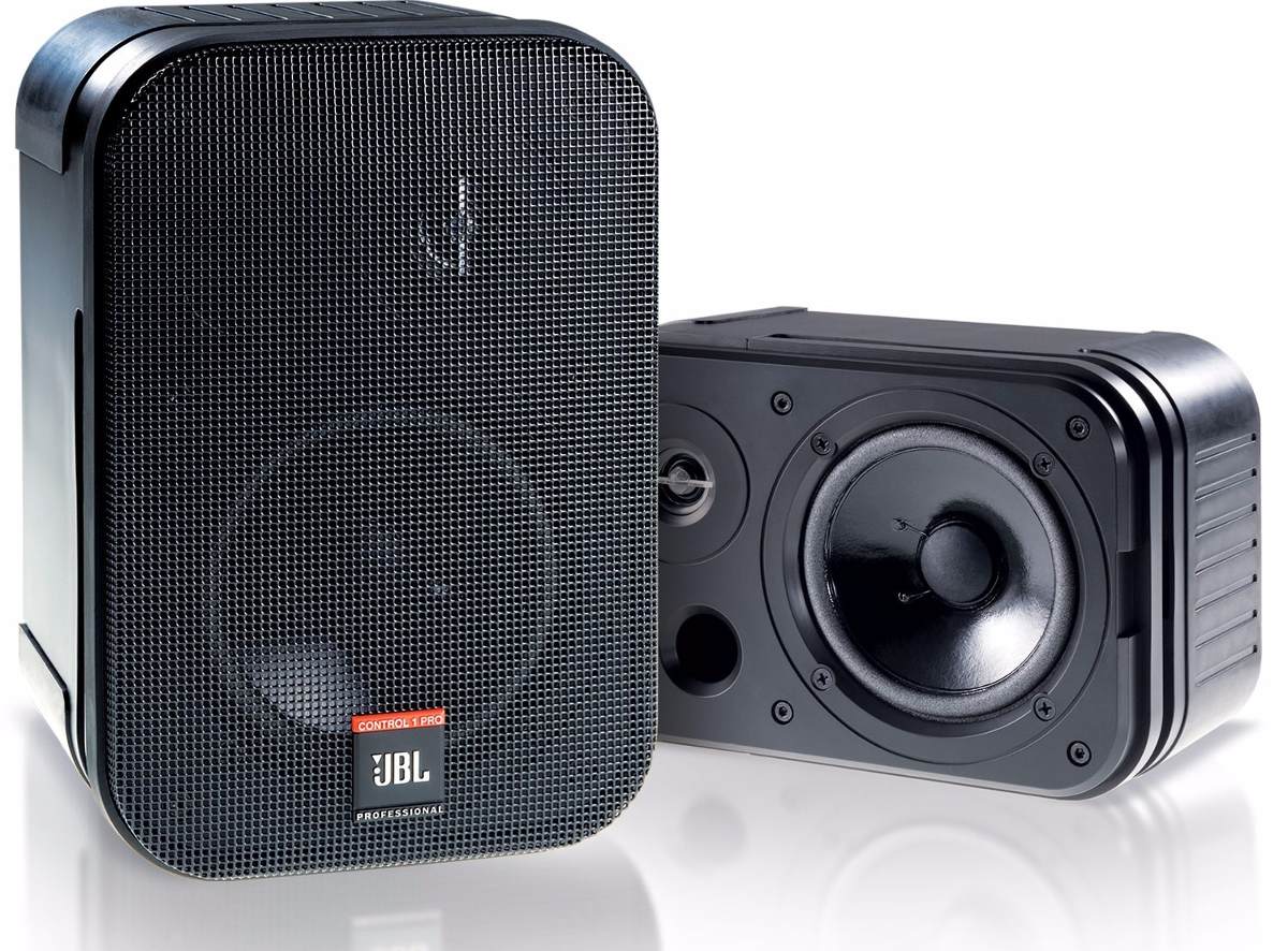 Par de parlantes JBL Control 1 Pro de 5,25 pulgadas en color negro