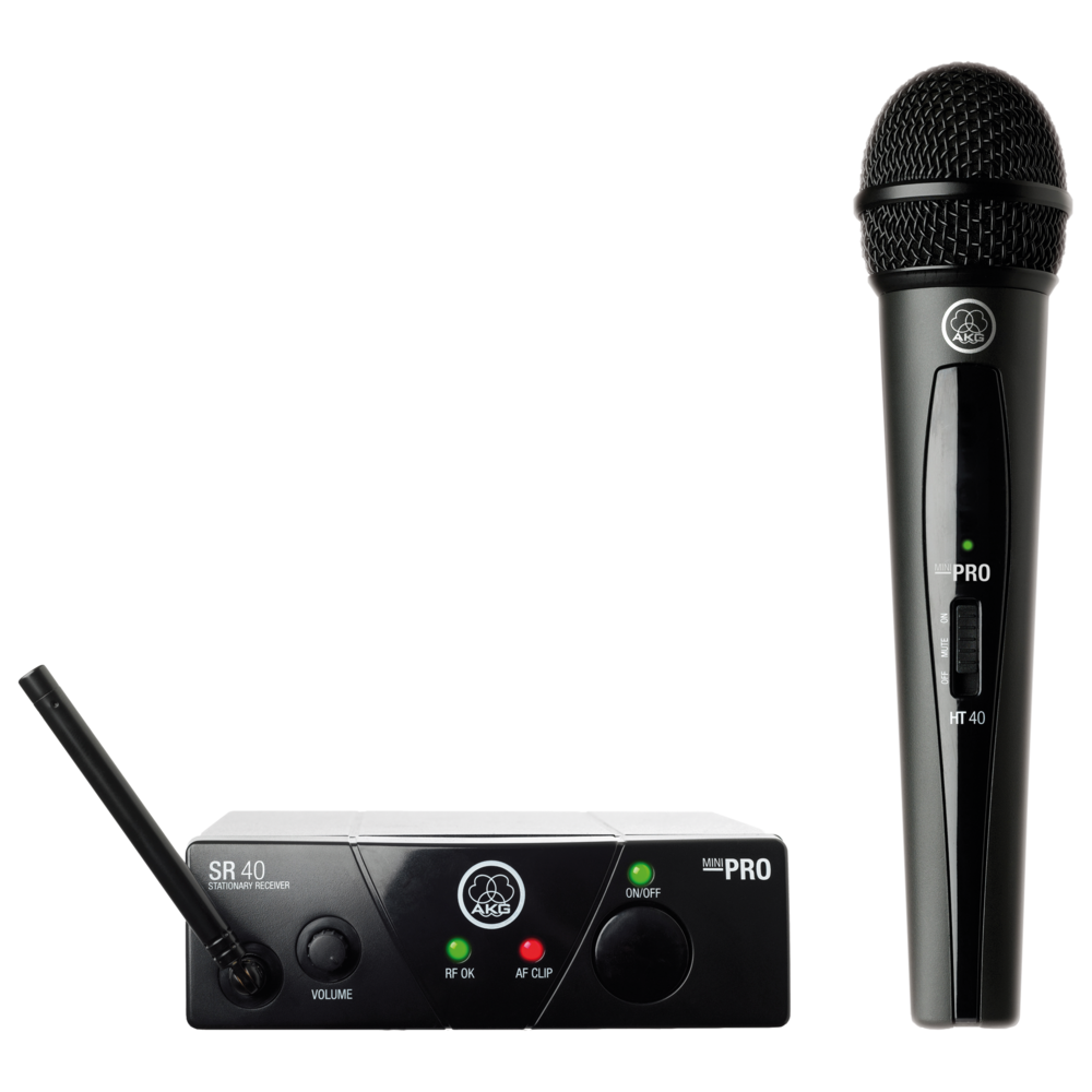 Sistema inalámbrico AKG WMS40 Mini Vocal Set con micrófono de mano