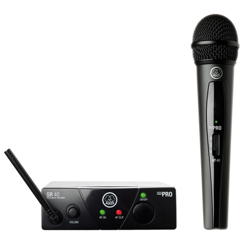 Sistema inalámbrico AKG WMS40 Mini Vocal Set con micrófono de mano