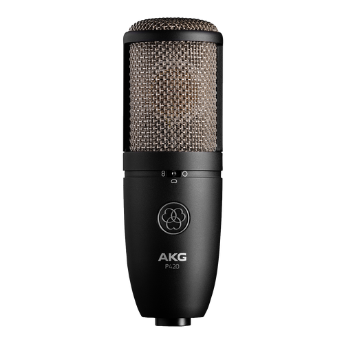 Micrófono de condensador AKG P420 para estudio con tres patrones polares