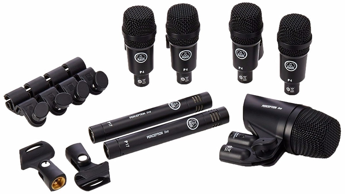 Set de micrófonos para batería AKG Drum Set Session I con estuche de aluminio