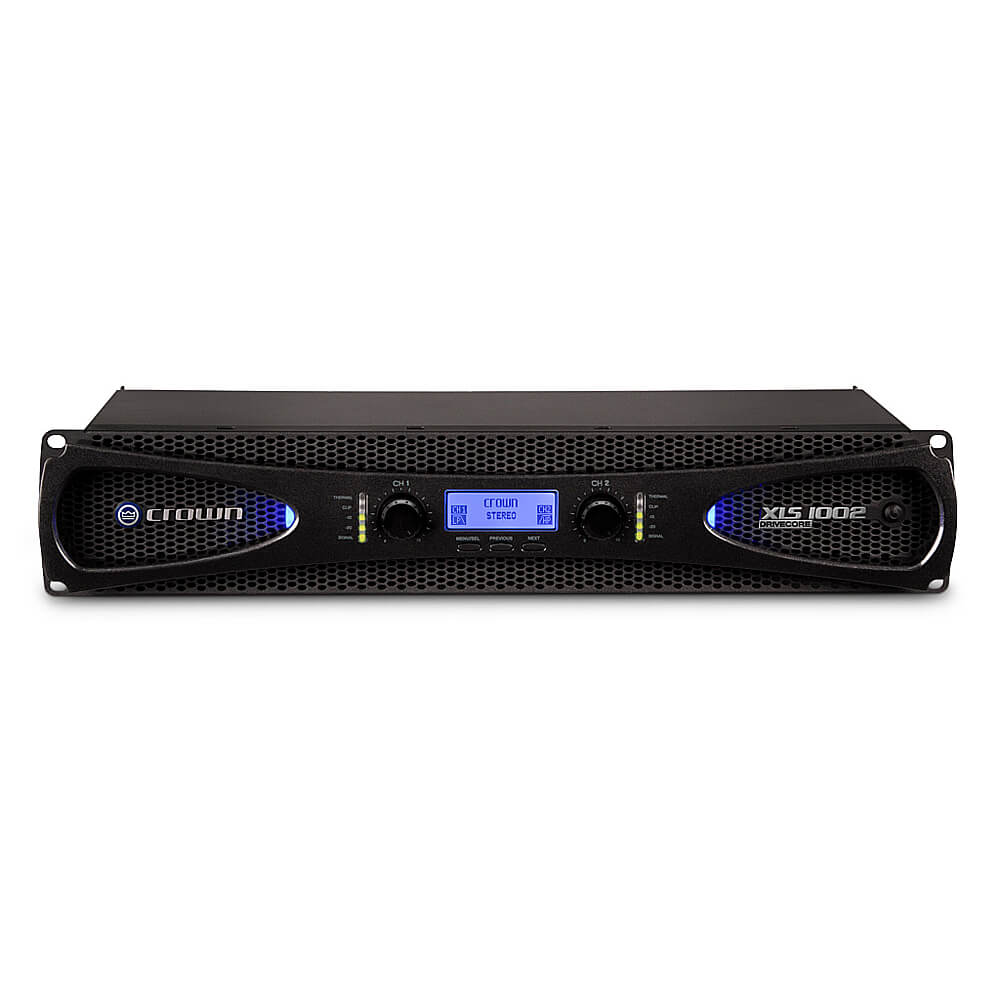 Amplificador de potencia Crown XLS 1002 de dos canales con crossover y limitador