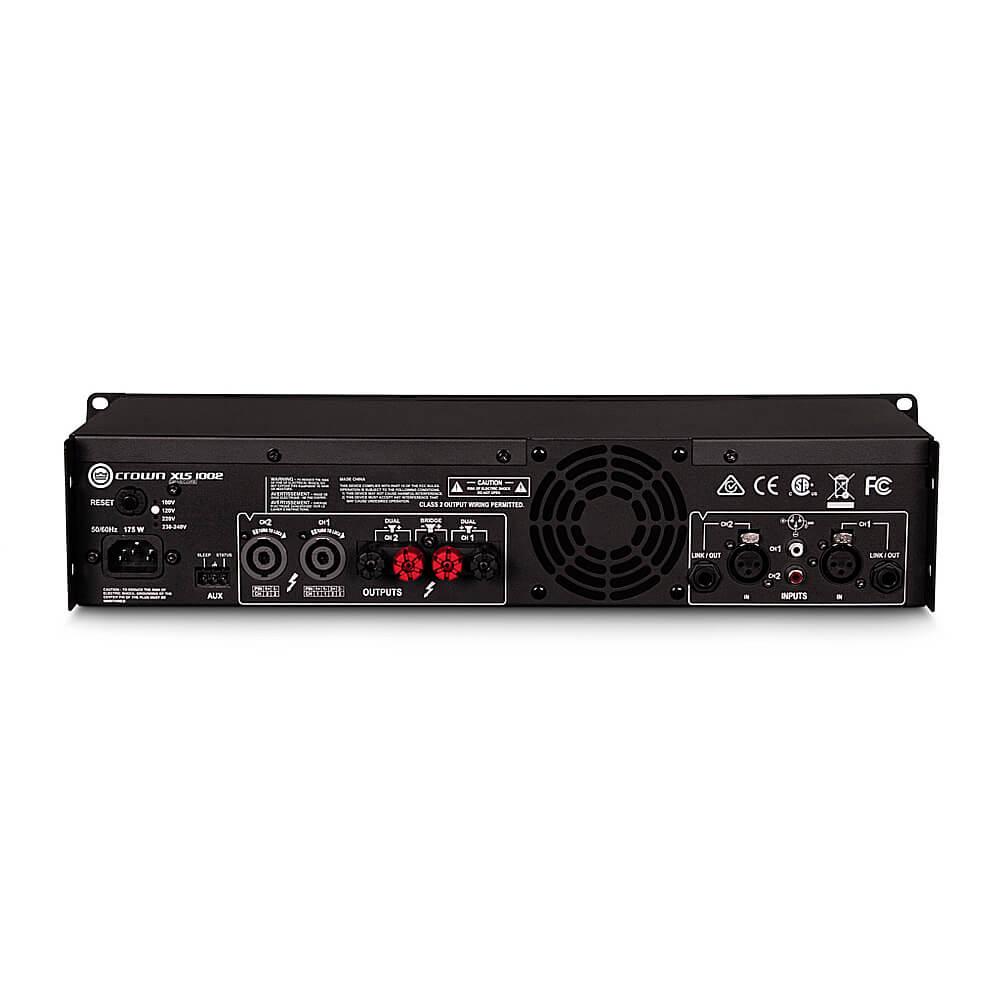 Amplificador de potencia Crown XLS 1002 de dos canales con crossover y limitador