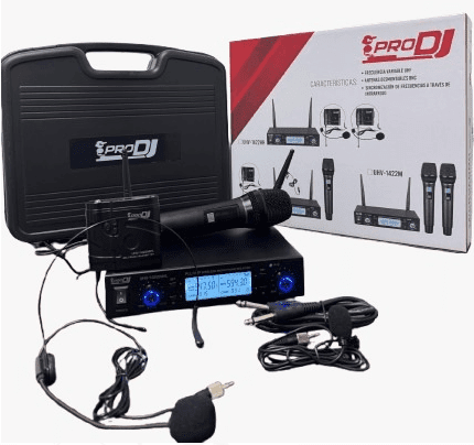 Pro DJ UHV-1422MHL Micrófono inalámbrico UHF bodypack