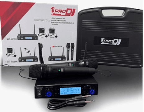 Pro DJ UHV-1422M Sistema de micrófono inalámbrico UHF