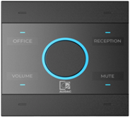 Audac NCP105/B Controlador de pared PoE 4 botones RGB