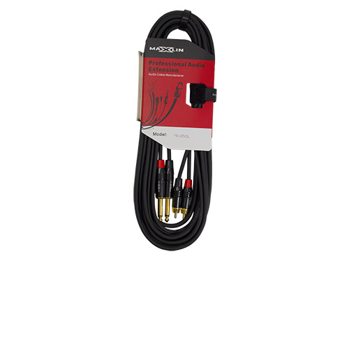 Cable de audio Maxlin MX450L2 de 2 RCA a 2 plug TS de 2 metros