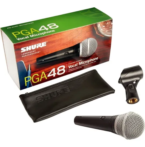 Micrófono dinámico de mano Shure PGA48-XLR con cable