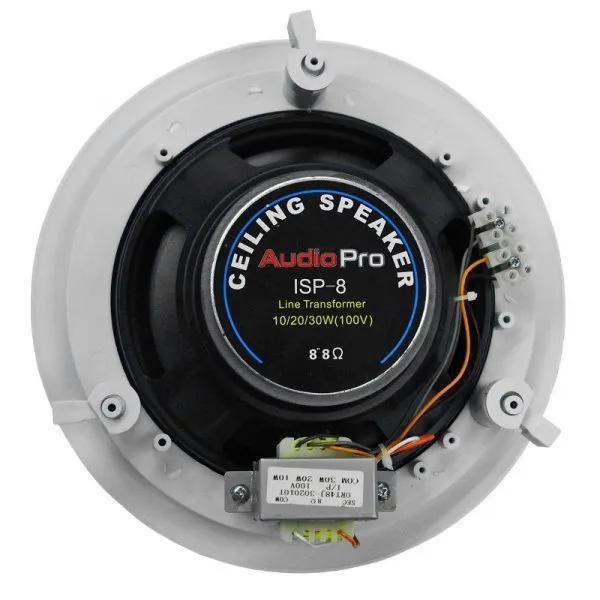 Parlante de techo AudioPro ISP8 de 8 pulgadas color blanco