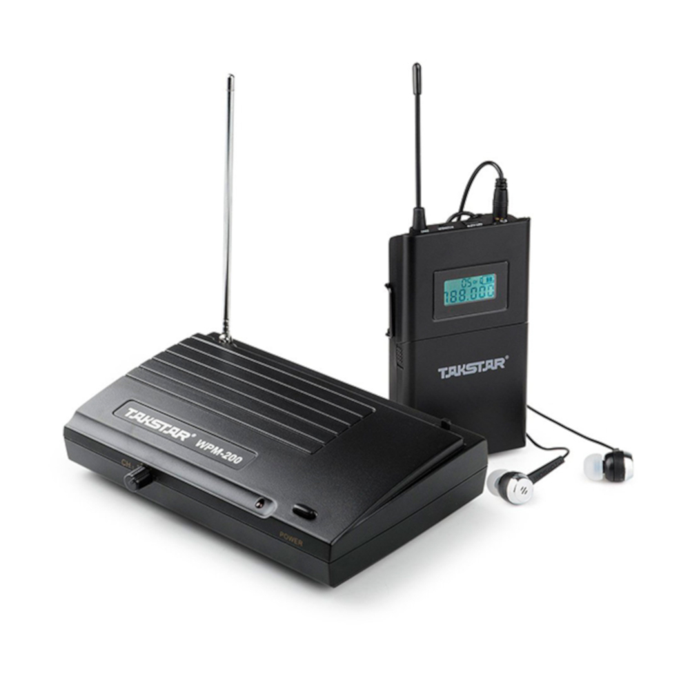 Sistema de monitoreo in-ear inalámbrico Takstar WPM-200 UHF