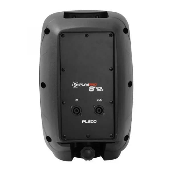 Cabina pasiva PlayPro PL600 de 8 pulgadas con conexión Speakon