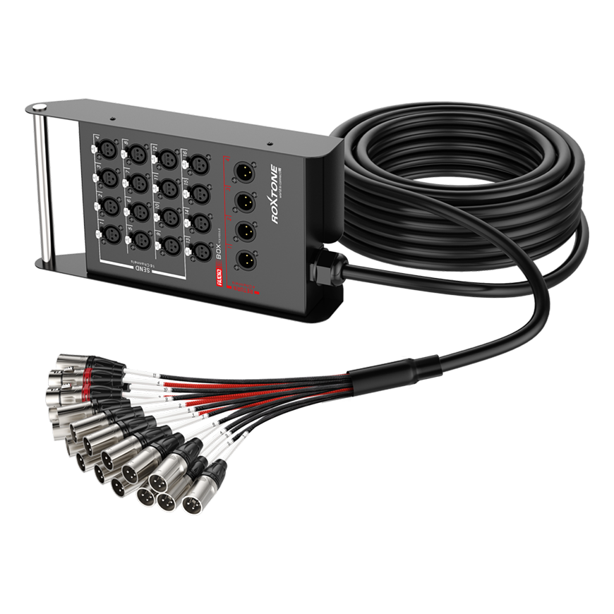 Roxtone STBN0804L15 Medusa para escenario 8 entradas 4 salidas 15 m