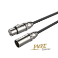 Roxtone PMXX200L1 Cable para micrófono premium balanceado XLR hembra a XLR macho 3 polos 1 m