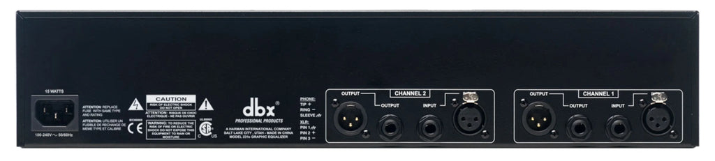 dbx 231SV Ecualizador gráfico de doble canal 31 bandas