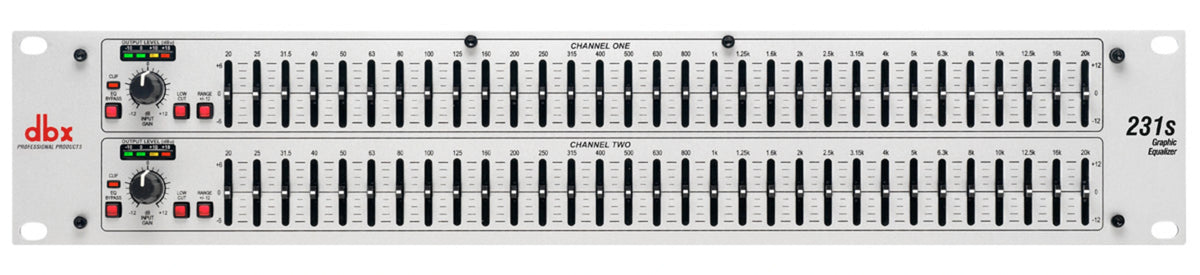dbx 231SV Ecualizador gráfico de doble canal 31 bandas