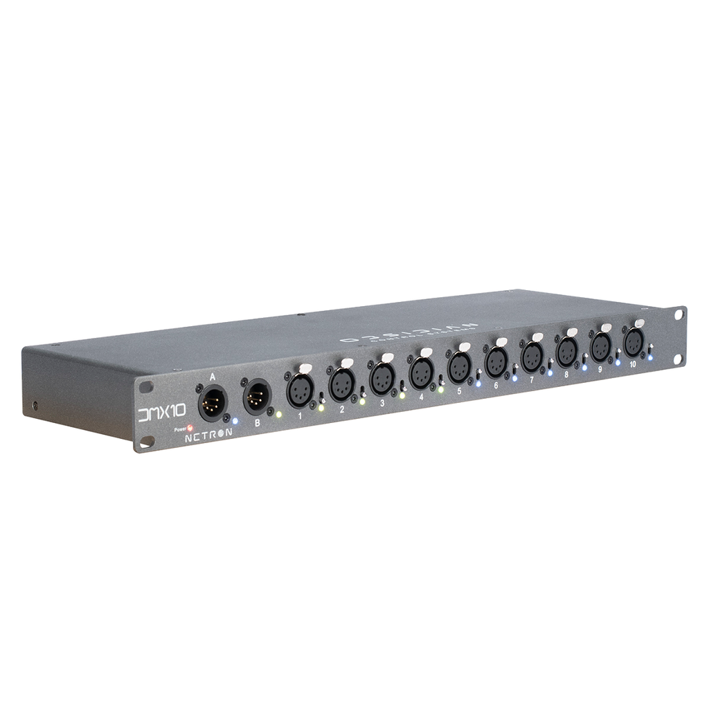 Obsidian DMX 10-5 Splitter DMX rack 10 puertos XLR 5 pines