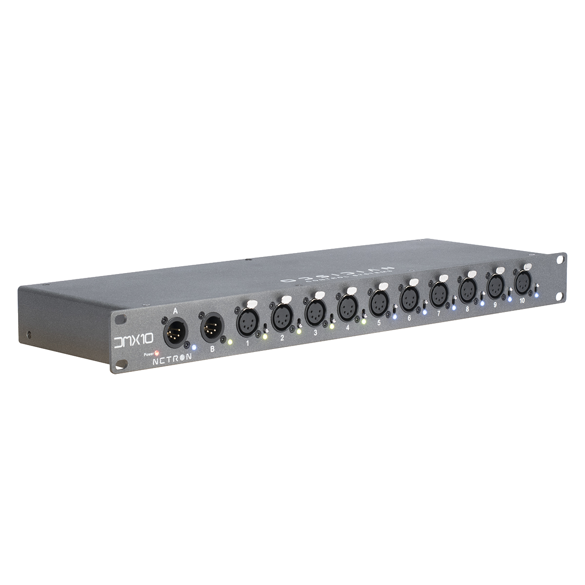 Obsidian DMX 10-5 Splitter DMX rack 10 puertos XLR 5 pines