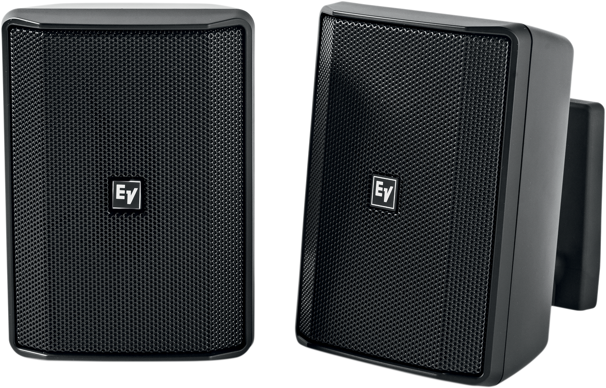 Electrovoice EVID-S4.2TB Parlante de pared 4" 70/100 V IP54 negro (par)