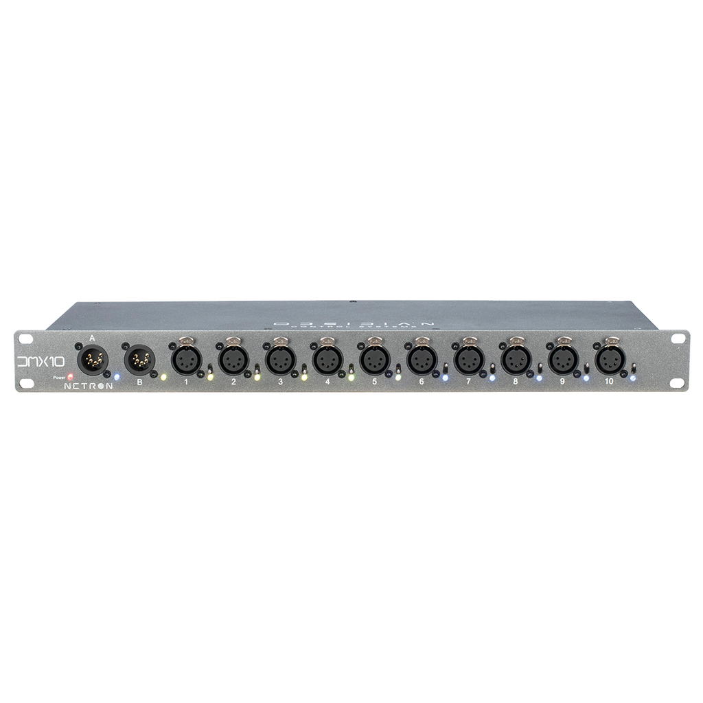 Obsidian DMX 10-5 Splitter DMX rack 10 puertos XLR 5 pines