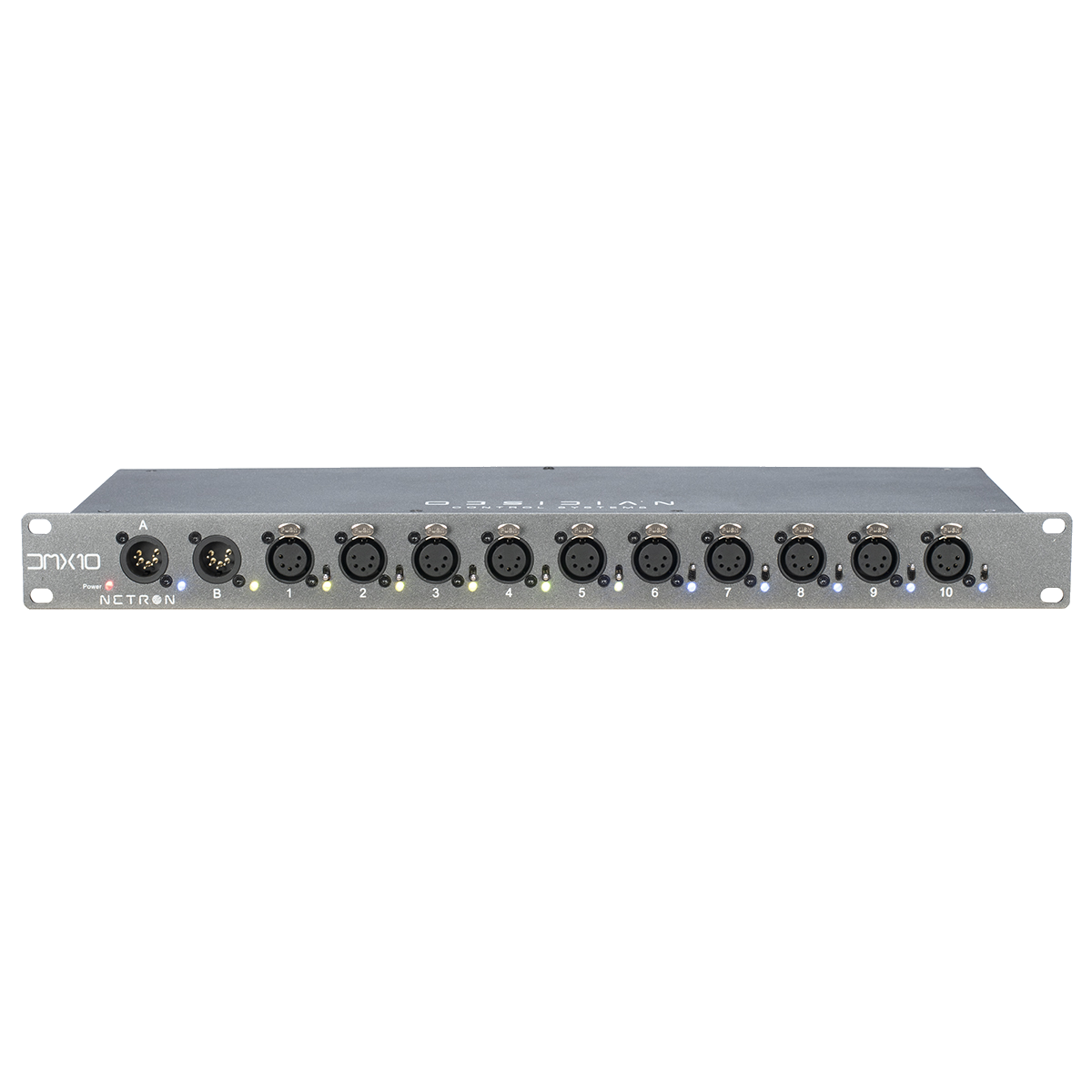 Obsidian DMX 10-5 Splitter DMX rack 10 puertos XLR 5 pines