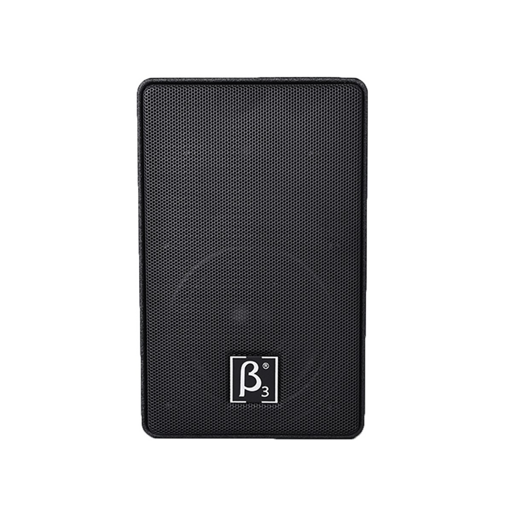 Par de parlantes ambientales de pared Beta Three BS4002 de 4 pulgadas en aluminio negro