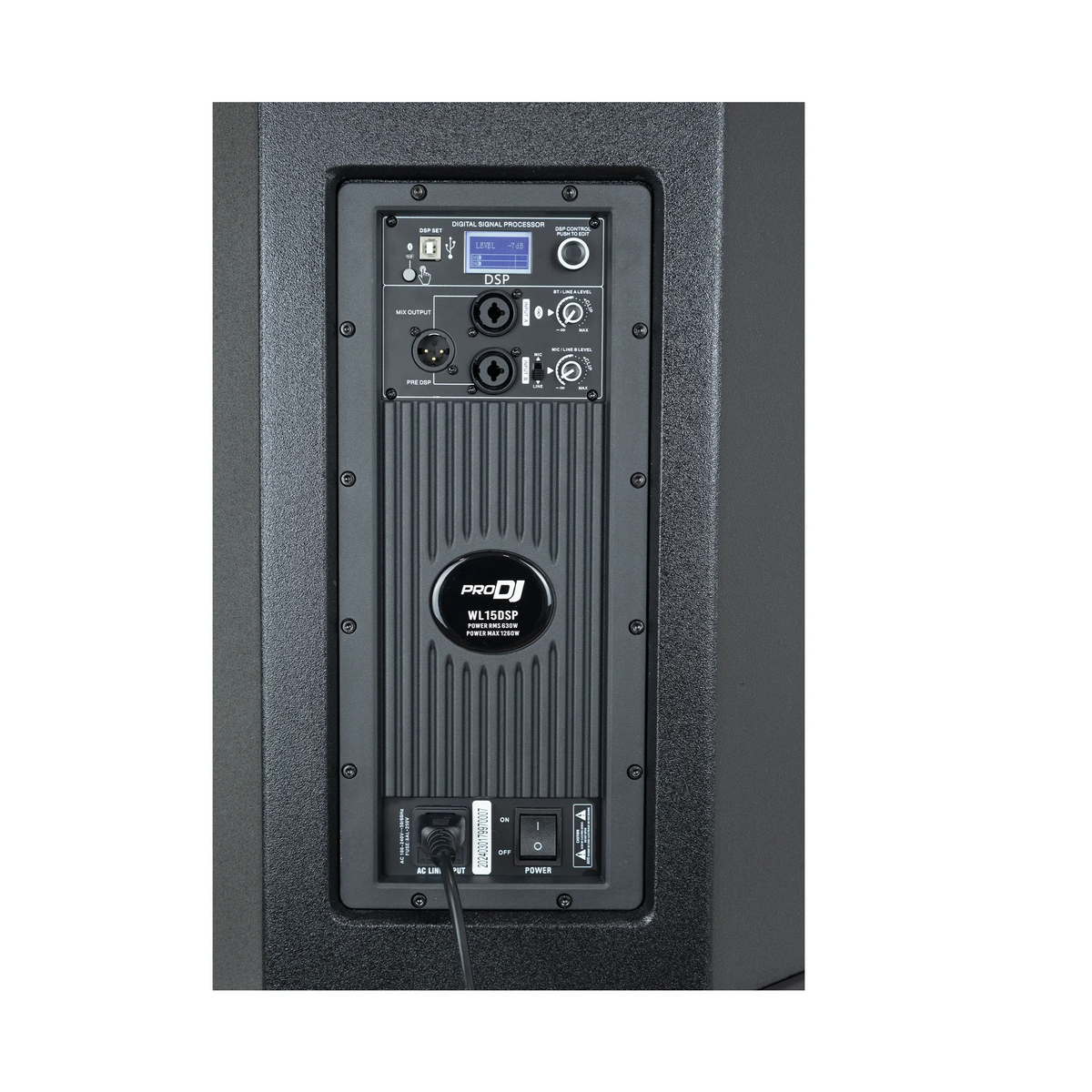 Cabina activa Pro DJ WL15DSP de 15 pulgadas 2 vías