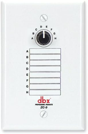 Controlador de zona de pared dbx ZC-9 de 8 posiciones