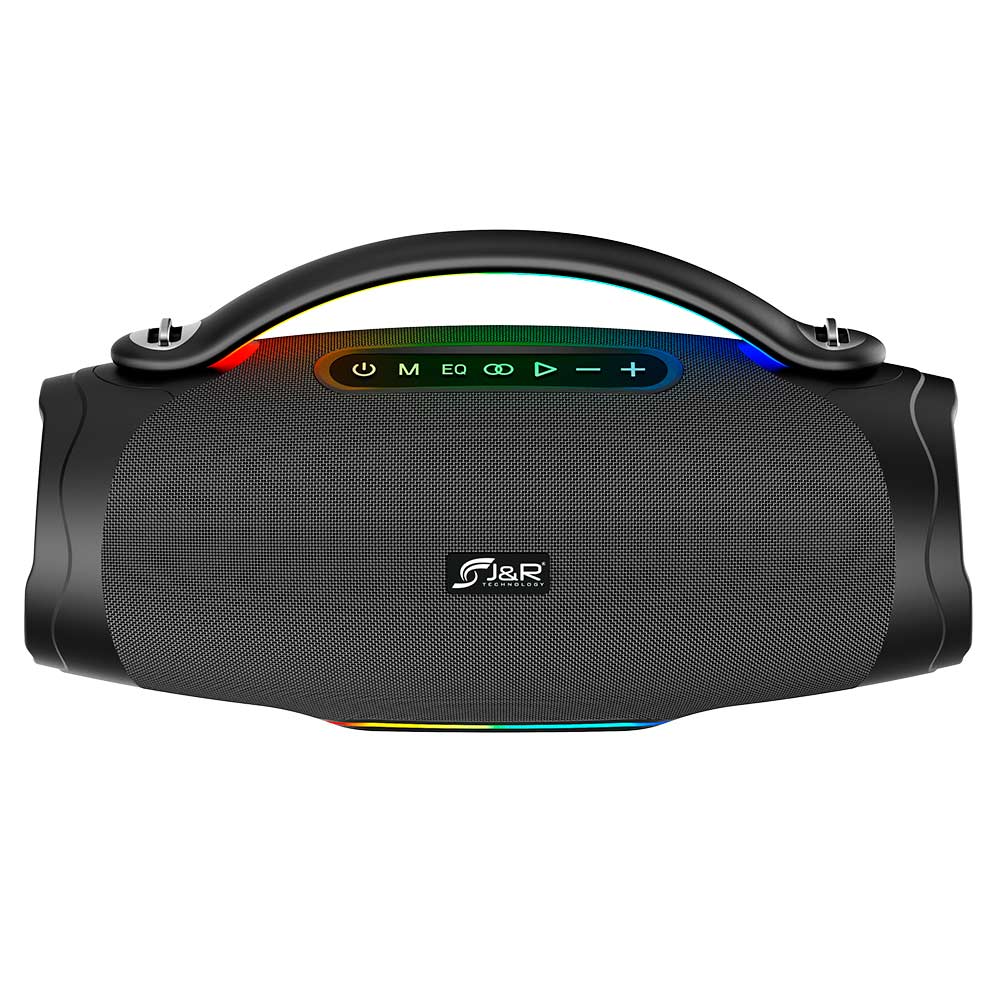 Parlante recargable Bluetooth J&R Bass Box J4 con estuche rígido