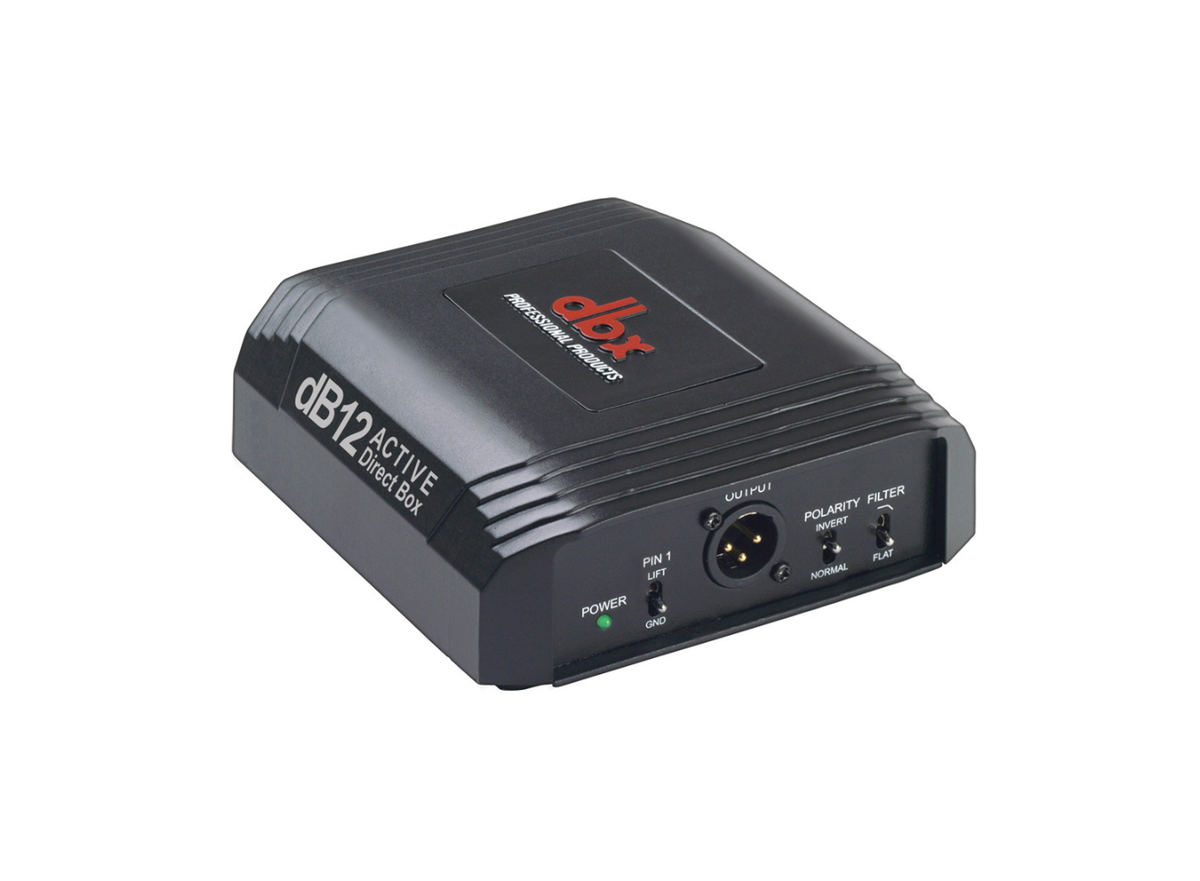 Caja directa dbx DB12 de un canal con atenuador seleccionable