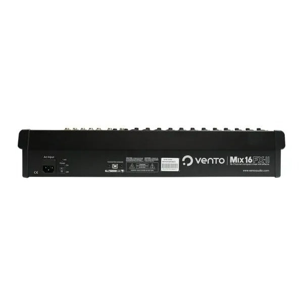 Consola de audio pasiva Vento MIX16FX-II de 16 canales con efectos y Bluetooth