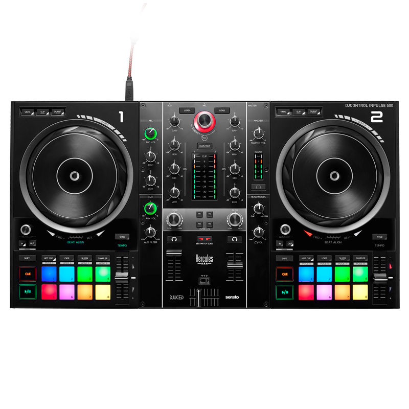 Controlador DJ Hercules DJControl Inpulse 500 de 2 decks