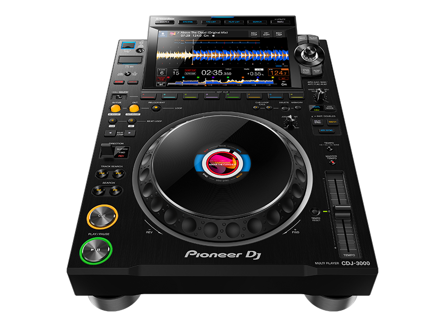 Multireproductor profesional Pioneer DJ CDJ-3000 con pantalla táctil de 9 pulgadas