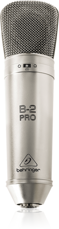 Micrófono de condensador de estudio Behringer B-2 Pro multipatrón