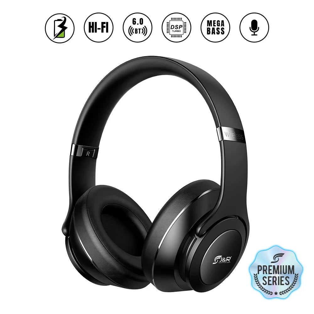Audífonos de diadema con modo parlante Bluetooth J&R 082-MV Premium