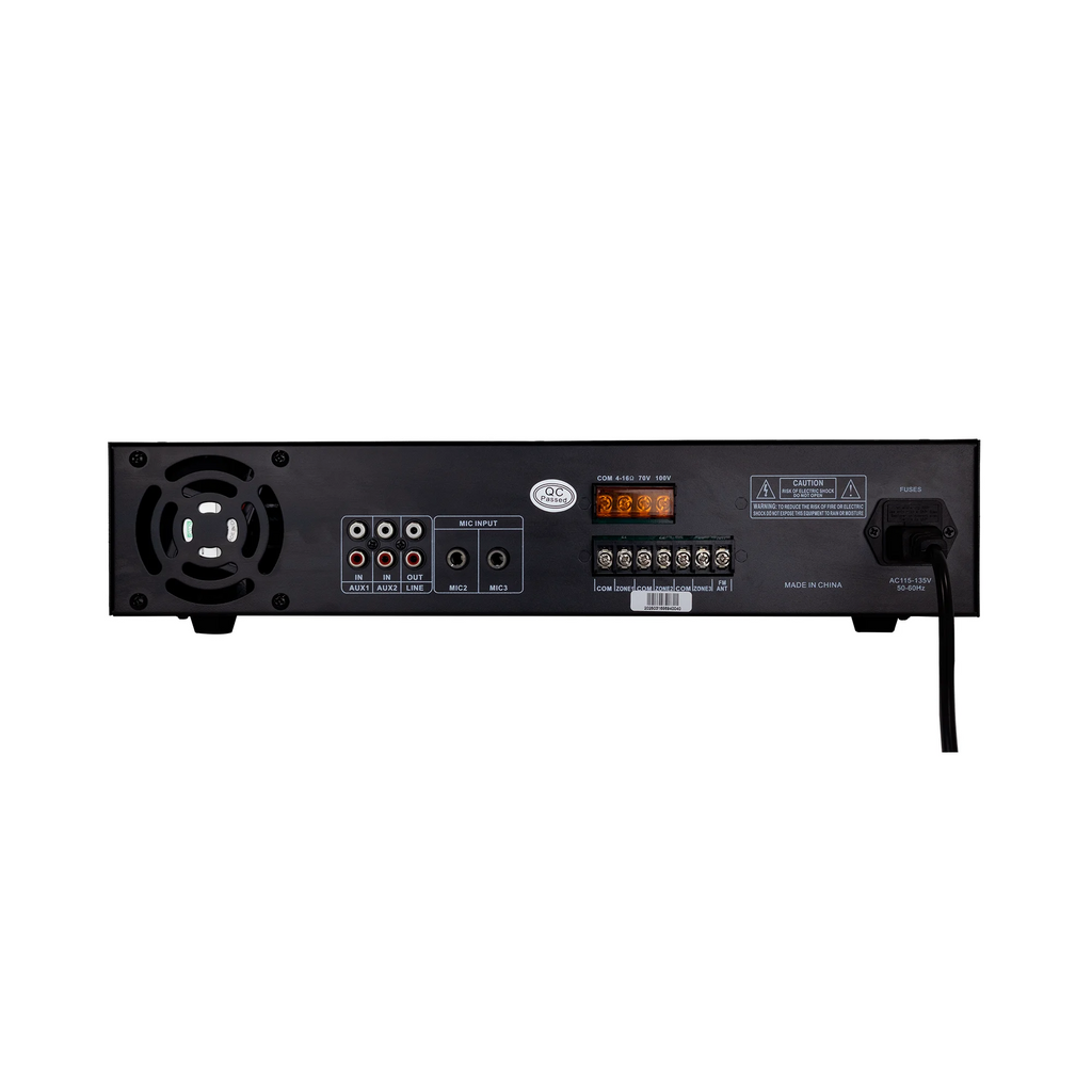 Amplificador de 3 zonas Pro DJ PA220-3BC con Bluetooth y USB