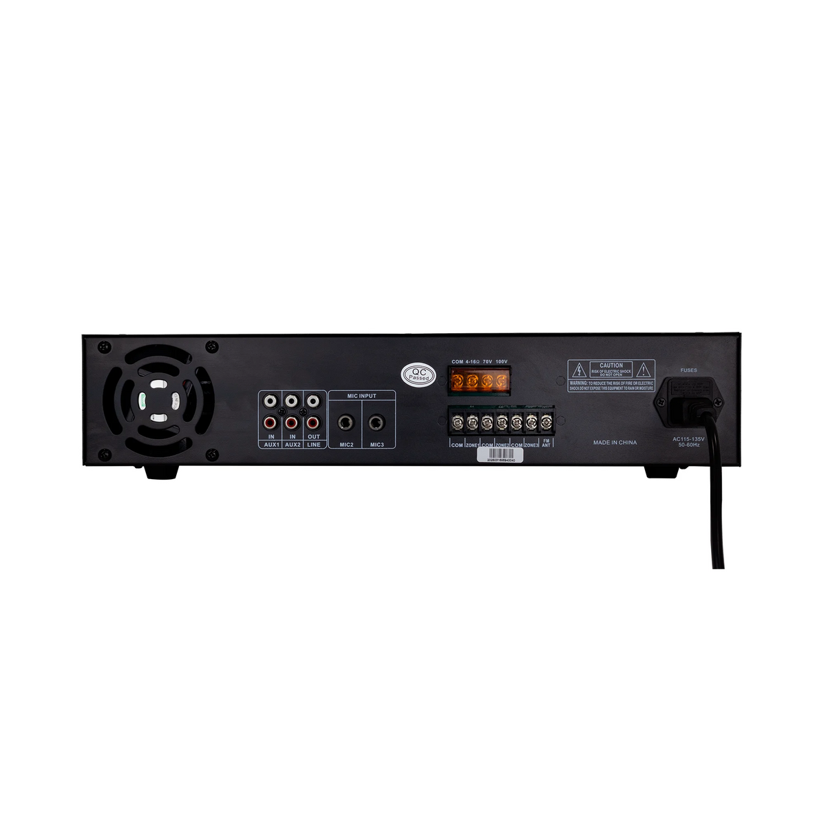 Amplificador de 3 zonas Pro DJ PA220-3BC con Bluetooth y USB