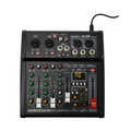 Consola análoga Pro DJ PM04 de 4 canales con Bluetooth y USB