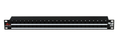 Patchbay dbx PB-48 de 48 puntos con conectores plug de 1/4 pulgada