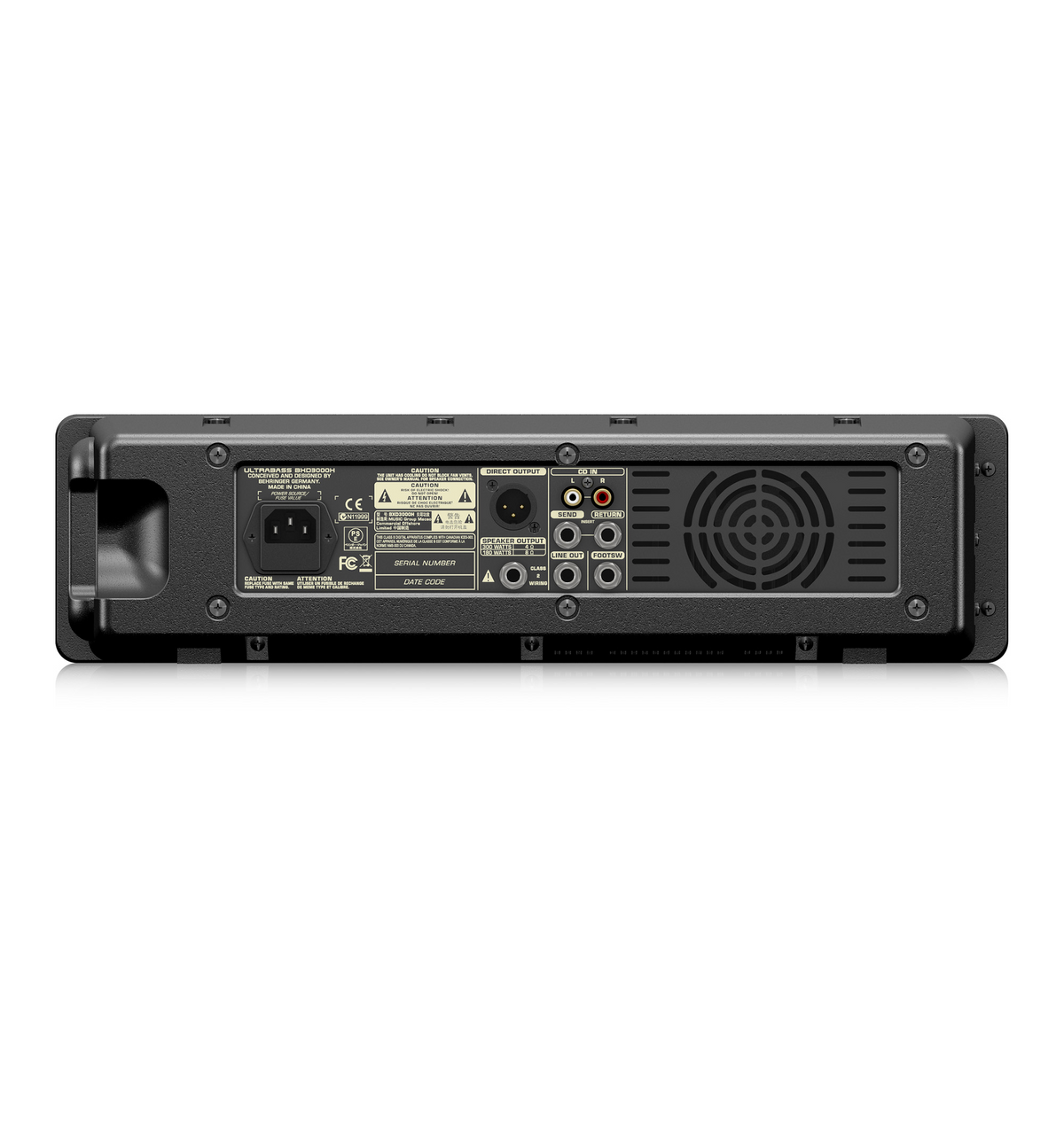 Cabezal amplificador de bajo Behringer BXD3000H ultracompacto
