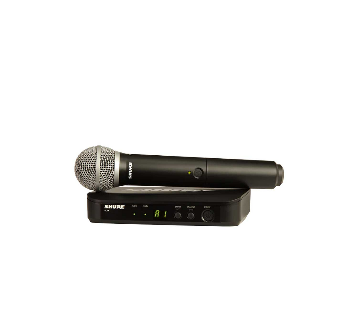 Micrófono inalámbrico de mano Shure BLX24/PG58 con receptor BLX4