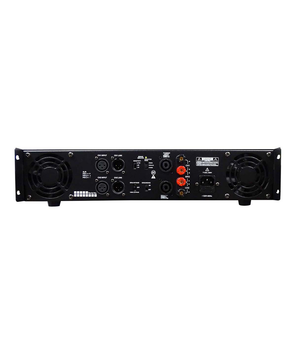 Amplificador de potencia Pro DJ V2 de 2 canales