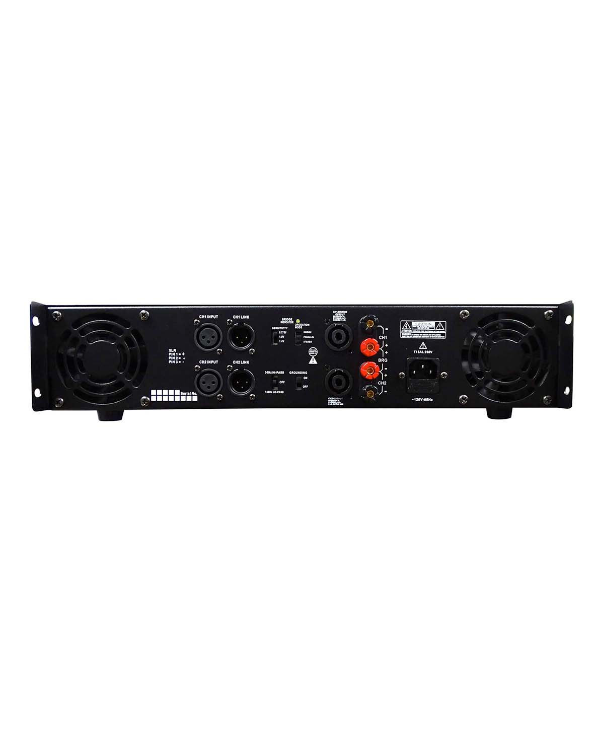Amplificador de potencia Pro DJ V2 de 2 canales