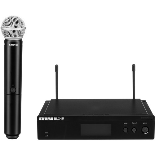 Micrófono inalámbrico Shure BLX24R/B58 con cápsula Beta 58 y receptor de rack