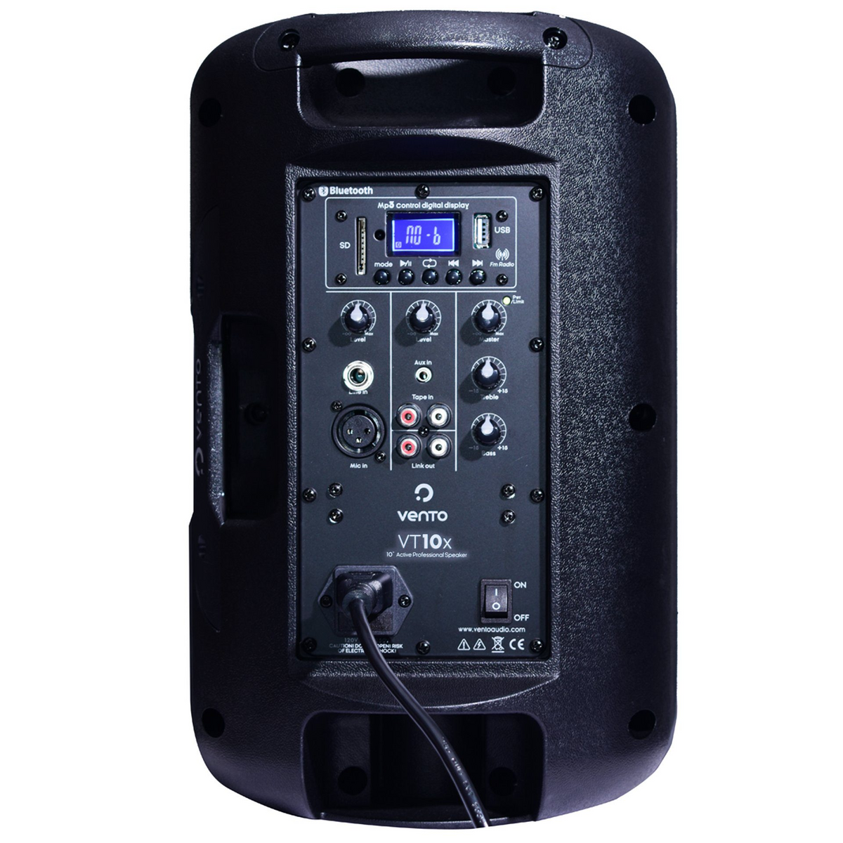 Cabina activa Vento VT10X de 10 pulgadas con Bluetooth