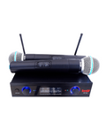 Kit Pro DJ UHF-32M de dos micrófonos inalámbricos de mano con receptor UHF