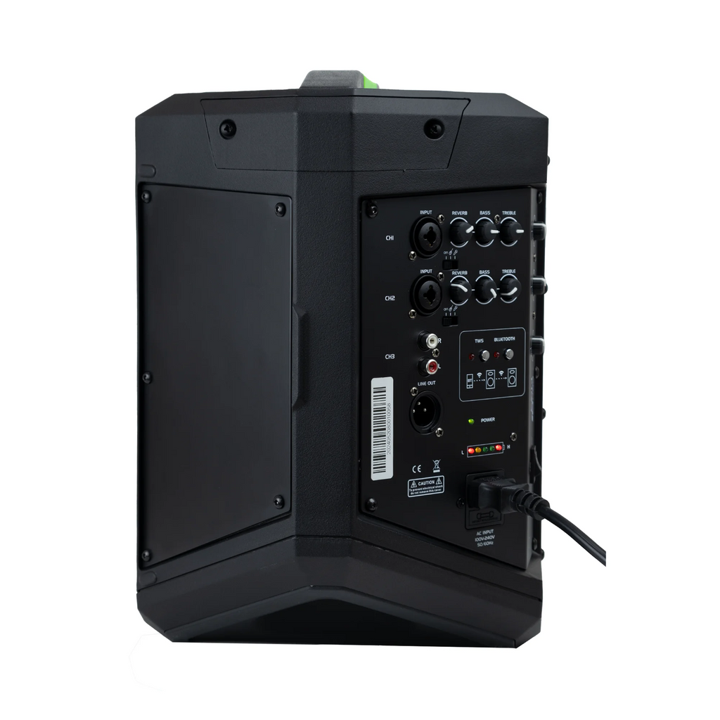 Parlante recargable Pro DJ P1 GO de 6.5 pulgadas con Bluetooth