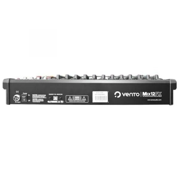 Consola de audio pasiva Vento MIX12FX de 12 canales con efectos y Bluetooth